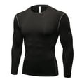 thumbnail image 2 of ZyeKqe Workout Tops for Men Casual Long Sleeve Quick Drying Muscle T-Shirts Slim Fitted Athletic Shirts, 2 of 6