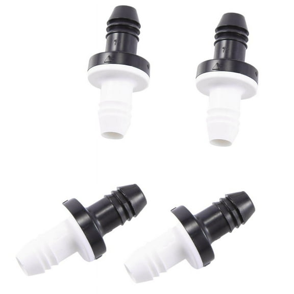 4Pcs 3/8 Inch 10mm Inline Abs One Way Water Non Return Check Valve for Fuel Gas Liquid Air