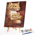 thumbnail image 2 of Familia de animales pintura al óleo por números Kits lienzo imagen regalo para adultos niños Likrtyny Arte deco, 2 of 9