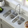 thumbnail image 6 of Karran 32" Undermount 18-Gauge Stainless Steel 60/40 Double Bowl Kitchen Sink Kit, 6 of 6