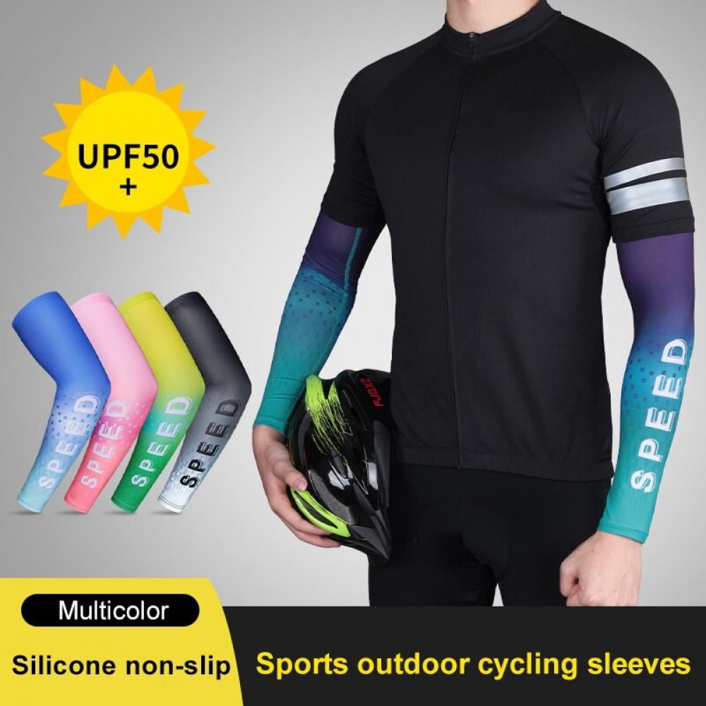 Breathable Sunblock Sport Arm Sleeves Basketball Running Cycling Elbow Wrist 