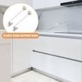 thumbnail image 2 of HORIALENCE Steel Support Rods 2Pcs for Wardrobe Use 8.00x2.70x2.00cm Door Stabilization, 2 of 8