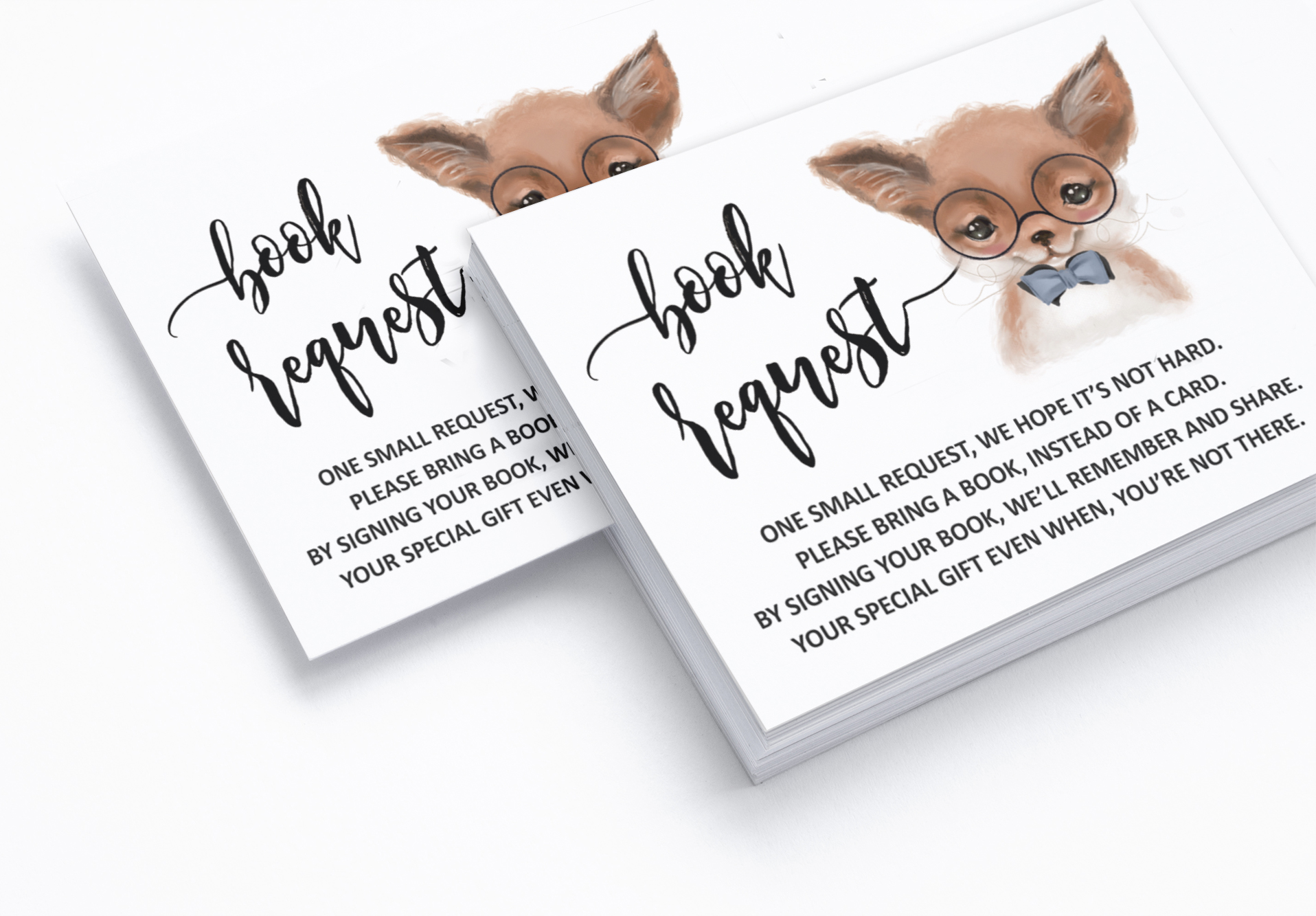 Inkdotpot 30Fox Jungle Animals Baby Shower Book Request Cards Bring A Book Instead Of A Card Baby Shower Invitations Inserts Games