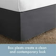 thumbnail image 4 of TODAY'S HOME Jupe de Lit Classique Ajustée, Microfibre, 14 Pouces Longueur de Chute, Grand, Gris, 4 of 5