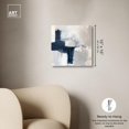 thumbnail image 5 of Tides of Indigo Canvas Neutral Abstracts by Art Remedy, Gallery Wrapped, 16" x 16", 5 of 7