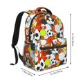 thumbnail image 2 of Pofeuu Colorful Balls Print Backpack for Men and Women - Basic Bookbag Casual Daypack Backpacks for College Work Travel-One Size, 2 of 5