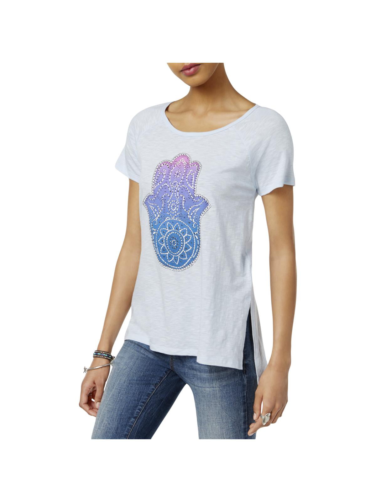 Lucky Brand Womens Hamsa Modal Blend Slub Graphic T-Shirt - Walmart.com