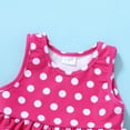 thumbnail image 3 of Toddler Baby Girl Swimsuit Sleeveless Ruffle Polka Dot Swimwear Two Pieces Bikini Set Beachwear, 3 of 5