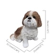 thumbnail image 2 of Shizu Harmony: Elegant Polyresin Figurine in Brown and White, 2 of 6