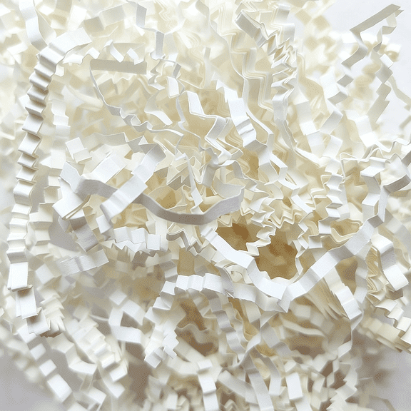 CCOCC Crinkle Paper Filler 1/2Lb(8Oz)White Shredded Paper for Gift Baskets&Box,Gift Filling and Basket Stuffers,Paper Shreds Stuffing for Easter Party Birthday Packaging Wrapping