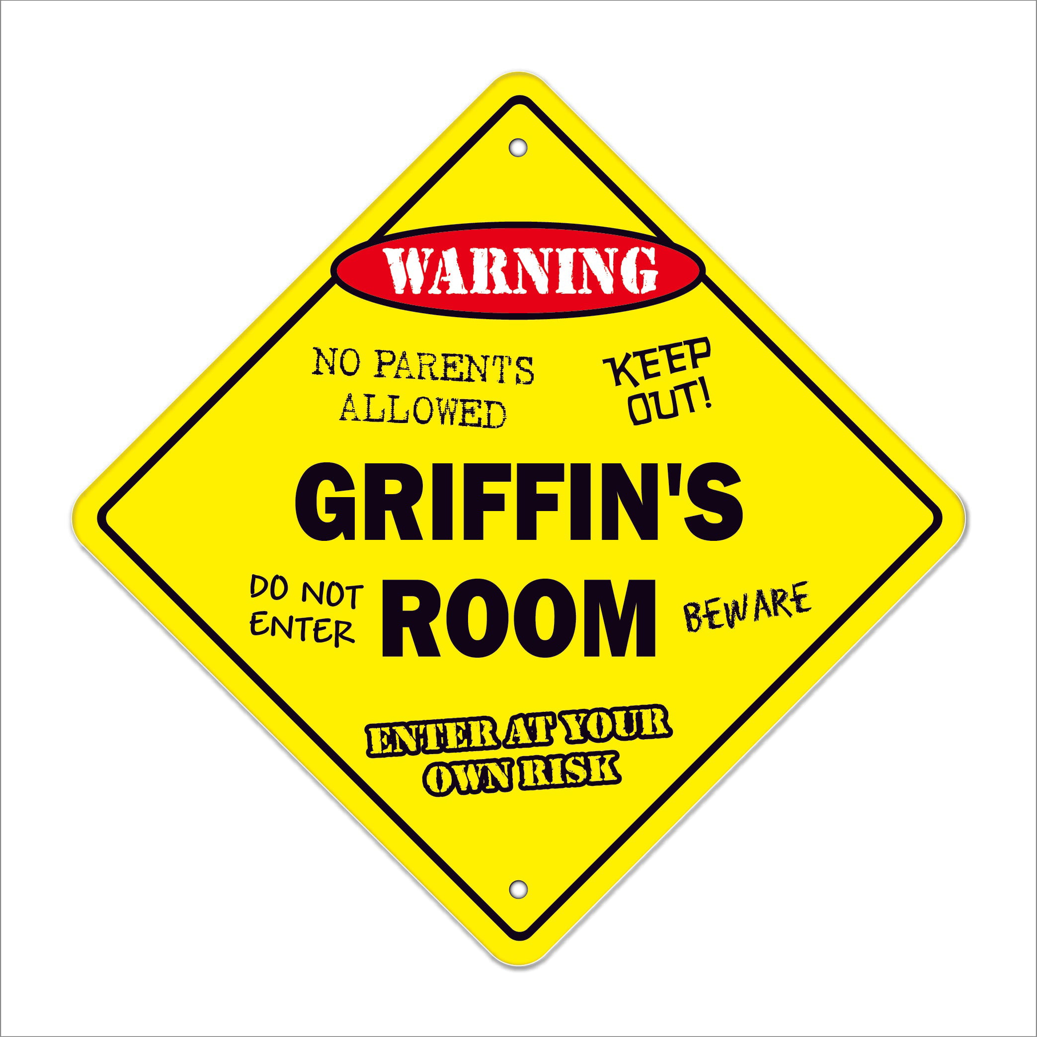 Beware Of Griffin Rustic Sign SignMission Classic Rust Wall Plaque Decoration 