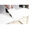 thumbnail image 4 of Antique White Square - Extendable Functionality - Living Room Entertain - Smooth Surface Cleaning, 4 of 5
