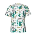 thumbnail image 4 of Qekee Hello Summer Classic Fit T-Shirt Men's Shirt Men's Tight Short Sleeves for Exercise, Running, Mountaineering - Hello Summer, 4 of 9