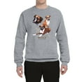 thumbnail image 2 of If It's Not a Boxer It's Just a Dog Gift | Mens Dog Lover Crewneck Graphic Sweatshirt, Heather Grey, Small, 2 of 3