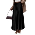 thumbnail image 3 of Women'S A-Line Long Maxi Swing Pleated Skirt, 3 of 8