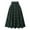 Green, variant on Idoravan Women's Basic Versatile Skirt Clearance Women Fashion Plaid Printing With Buttons Vintage High Waist Pleated Skirt