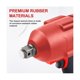 thumbnail image 4 of Funda protectora contra impactos Shaofei 49-16-2767 para llave de impacto FUEL 2767-20 y 2863-20 Rojo, 4 of 5