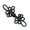 Black, variant on Chinese Knot Buttons Cheongsam Cloaks Clasp Cardigan Fasteners for Clothing Decor Handmade Cheongsam Fasteners