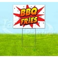 thumbnail image 1 of Wbg Bbq Fries (18" x 24") Yard Sign, Includes Metal Step Stake, 1 of 6
