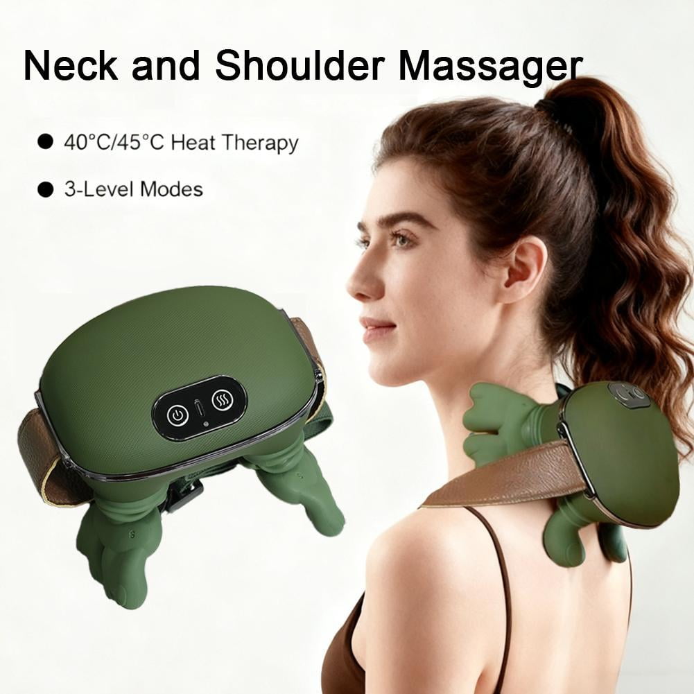 Neck Massager, Massage Master for Shoulder for Deep Tissue, Electric Kneading Massage Pillow, Electric Cordless Gifts to Men Women