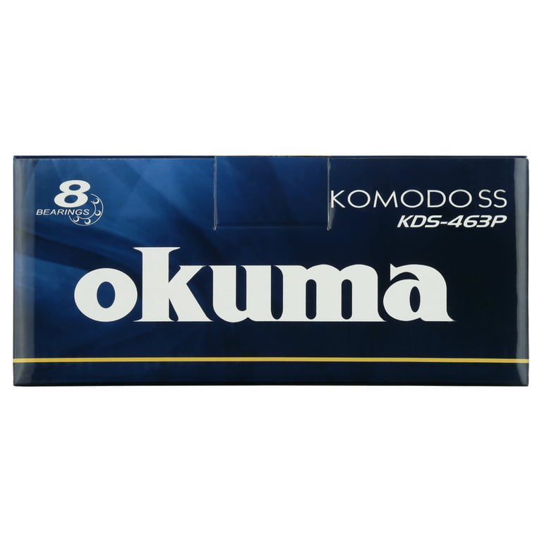 Okuma Komodo SS Low Profile Bait-Cast Reel 6.3:1 Power Hnd RH, Kds