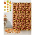 thumbnail image 3 of Thanksgiving Fall Maple Leaves Colorful Leaves Shower Curtain Set ，Waterproof Fabric Shower Curtains Shower Curtains for Bathroom,Bathroom Decor 36"x78", 3 of 7