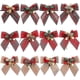 thumbnail image 1 of Feelava Lazos De Navidad, Lazos De Cinta De Arpillera Compatibles con Árbol De Navidad, Conjunto De Lazos Vintage Compatible con Regalos De Navidad Envoltura De Decoración Artesana, 1 of 5