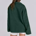 thumbnail image 5 of Baberdicy Women's Solid Color Outerwear Jacket, Versatile Long Sleeve Coat for Season , Solid Everyday Jacket, Casual Zip Coat, Minimalist Layer Green Xxl, 5 of 5