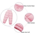 thumbnail image 6 of WIBACKER Winter Puffer Snow Pants for Baby Girl Boy-Toddler Kids Thick Warm Down Ski Trouser, 6 of 6