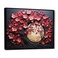 thumbnail image 2 of Designart "Elegant Floral Symphony Pink and White Orchids I" Landscapes Framed Wall Art - Country Pink Tree Entryway Framed Wall Art Print, 2 of 6