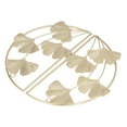 thumbnail image 4 of Riousery 2 Pcs Metal Ginkgo Leaf Wall Sculpture Decor, 11.2 inch Modern Nordic Gold Wrought Iron Art Hanging Ornament for Living Room, Bedroom, Study, Office, Hotel, and Hallway Display, 4 of 4
