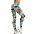 thumbnail image 6 of Cuphead Mugman Yoga Pants Women High Waisted Tummy Control Non See-Through Elastic Running Workout Yoga Leggings Pants, 6 of 7