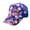 Purple, variant on Baseball Cap for Women Floral Printed Snapback Hip-Hop Hat Flat Peaked Summer Brand Adjustable Hat