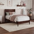 thumbnail image 1 of AFI Pasadena Twin Solid Wood Low Profile Platform Bed in Walnut, 1 of 13