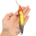 thumbnail image 6 of 2PC Fishing Lures Jigs 28g Suspended Big Minnow Blood Slot Fish Hook Plastic Fake Hard Bait Minnow Saltwater, 6 of 9