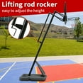 thumbnail image 4 of Height Adjustable Basketball Hoop, 7.5 to 10ft Adjustable Basketball Stand with 44 Inch Backboard, Portable Basketball Goal System with Stable Base and Wheels, Use for Outdoor, 4 of 8