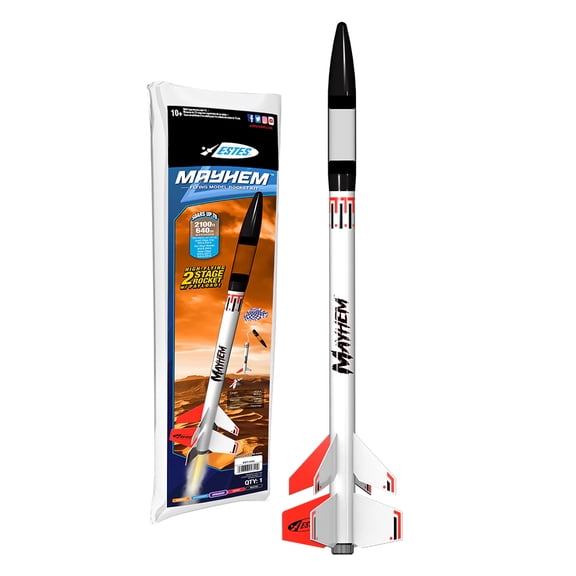 ESTES MAYHEM ADVANCED FLYING MODEL ROCKET KIT EST1320