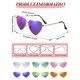 thumbnail image 3 of Gafas de Sol con Forma de Corazón Frienda Vintage Multicolor para Mujeres, 3 of 7