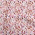 thumbnail image 1 of oneOone Georgette Viscose Red Fabric Floral Dress Material Fabric Print Fabric By The Yard 42 Inch Wide, 1 of 4