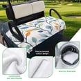 thumbnail image 5 of Golf Cart Seat Covers for 2 Seater, Colorful Leaf Soft Microfiber Cart Seat Towel Blanket, Summer Botanical Pastoral Spring Absorbent Breathable Non Slip Bench Seats Protector for Golf Course 51"x31", 5 of 9