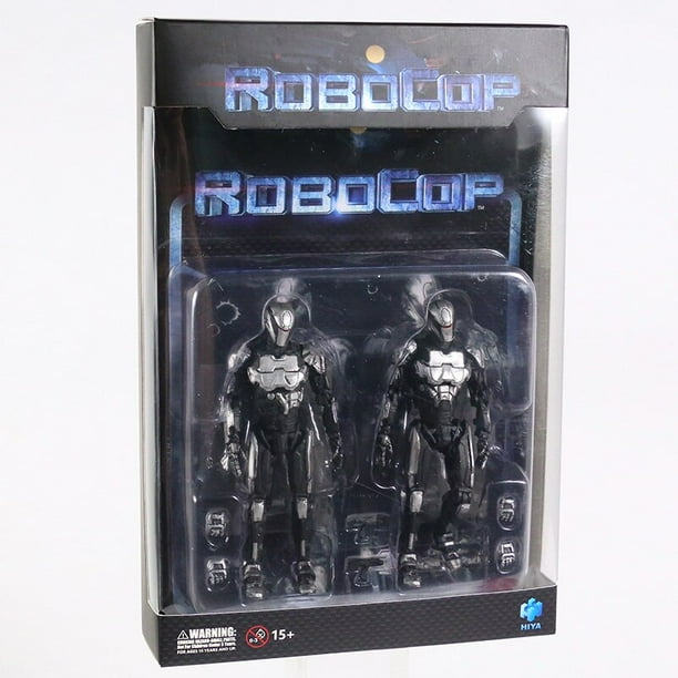 Hiya Toys RoboCop 2014 Negro / Astilla Robocop / EM-208 4quot; Figura de acción de juguete de modelos coleccionables Gao Jinjia LED