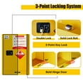 thumbnail image 5 of 12 Gallon Flammable Liquid Storage Cabinet: Double-Walled, Corrosion-Resistant, for Garage Use, 5 of 5