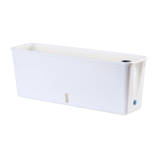 koolsoo Window Box Planter Versatile Container Flower Pot for Garden Outdoor Balcony Pure White