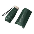 thumbnail image 3 of Paraguas de viaje resistente, 2 en 1, resistente al agua, plegable y portátil. Verde oscuro, 3 of 9