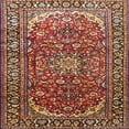 thumbnail image 1 of Ahgly Company Indoor Square Traditional Saffron Red Persian Area Rugs, 8' Square, 1 of 6