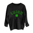 thumbnail image 5 of Charella Sweatshirts for Women St Patricks Day Decorations Long Sleeve Crewneck Tops 2024 Trendy T-shirt,Black,XS, 5 of 5