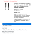 thumbnail image 2 of Front Strut and Coil Spring Assembly 2 Piece Kit - Compatible with 2003 - 2009 GX470 (Excludes Electronic Adjustable Dampening) 2004 2005 2006 2007 2008, 2 of 2