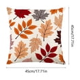 thumbnail image 2 of Yhmxh 18x18 Inch Fall Pumpkin Throw Pillow Cover, Watercolor Autumn Maple Leaf Berry Linen Decorative Cushion Case, Harvest Thanksgiving Farmhouse Square Pillowcase for Sofa Couch Porch Fall Decor, 2 of 4