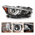 thumbnail image 5 of For 2014-2022 Infiniti Q50 LED w/o AFS Right Passenger Side Headlight Headlamp, 5 of 7