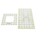 thumbnail image 2 of LYUMO Quilting Ruler Rectangular Sewing Drawing Measure Tools Acrylic Craft Cloth Supplies,Craft Measure Ruler,Acrylic Quilting Rulers, 2 of 8